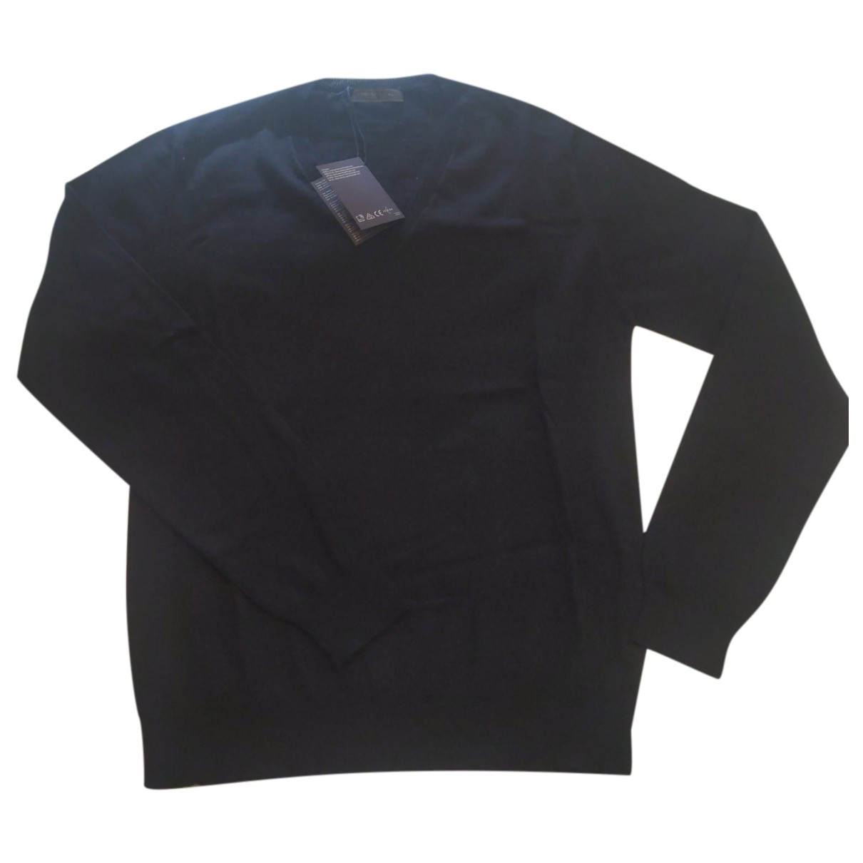 Wool sweatshirt Prada Navy size 48 IT 